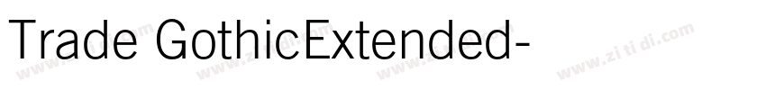 Trade GothicExtended字体转换